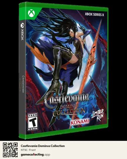 Castlevania Dominus Collection Xbox Series X, NTSC box front