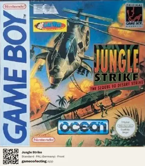 Jungle Strike Game Boy, Germany box front