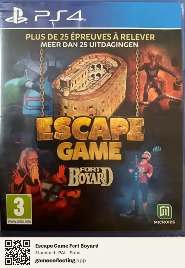 Escape Game Fort Boyard PlayStation 4, PAL box front