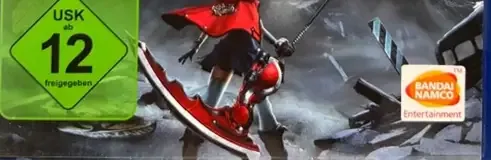 God Eater 2: Rage Burst, the USK square on its front