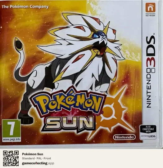 Pokémon Sun Nintendo 3DS, PAL box front