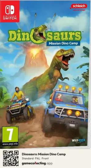 Dinosaurs: Mission Dino Camp Nintendo Switch, PAL box front