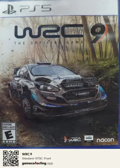 WRC 9 PlayStation 5, NTSC box front