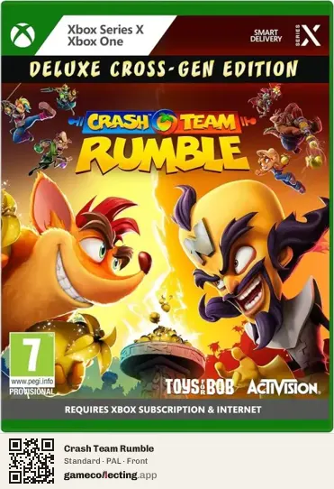 Crash Team Rumble Xbox One, PAL box front