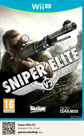 Sniper Elite V2 Nintendo Wii U, PAL box front