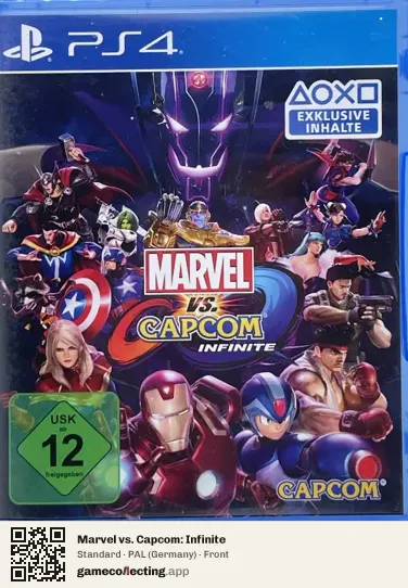 Marvel vs. Capcom: Infinite PlayStation 4, Germany box front