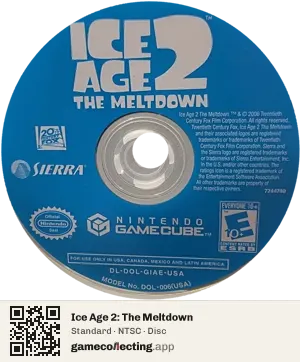 Ice Age 2: The Meltdown Nintendo GameCube, NTSC disc