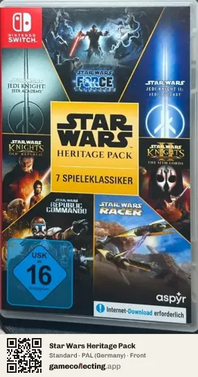 Star Wars Heritage Pack Nintendo Switch, Germany box front