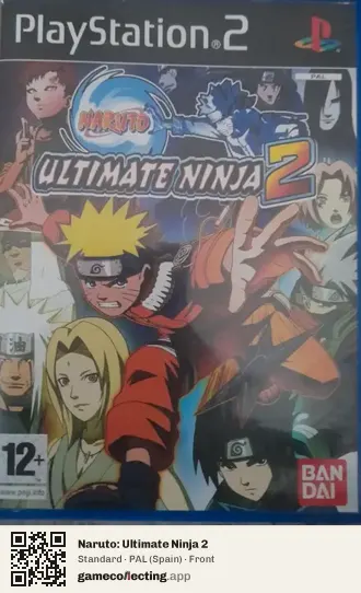 Naruto: Ultimate Ninja 2 PlayStation 2, Spain box front