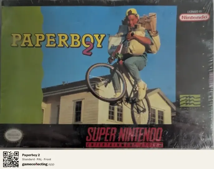 Paperboy 2 Super Nintendo Entertainment System, PAL box front