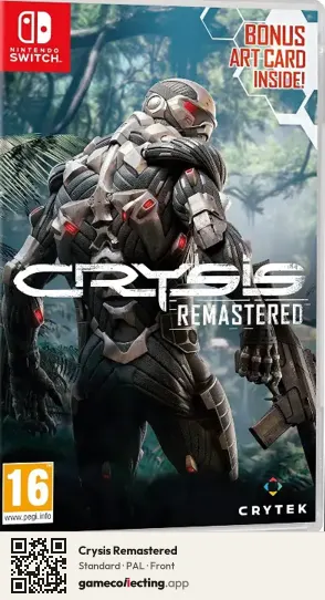 Crysis Remastered Nintendo Switch, PAL box front