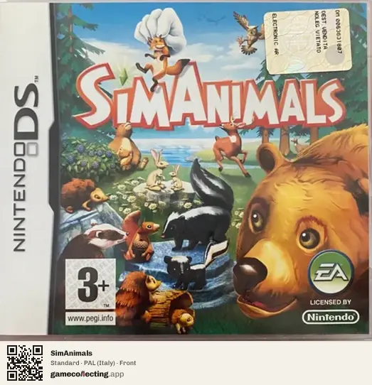 SimAnimals Nintendo DS, Italy box front