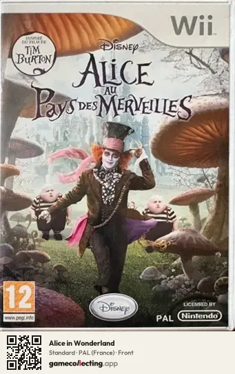 Alice in Wonderland Nintendo Wii, France box front
