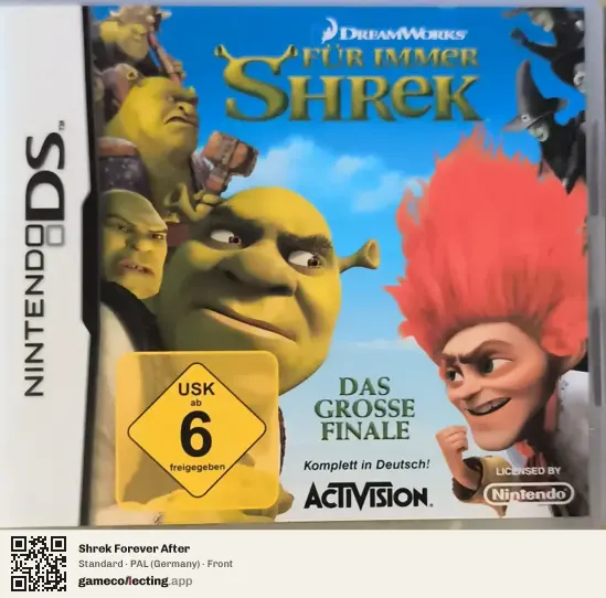 Shrek Forever After Nintendo DS, Germany box front