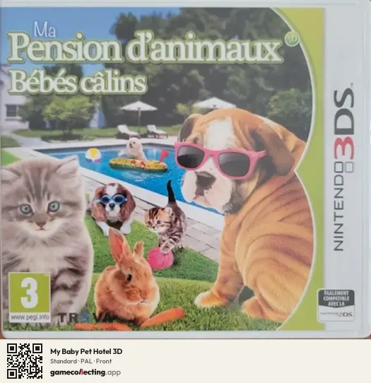 My Baby Pet Hotel 3D Nintendo 3DS, PAL box front