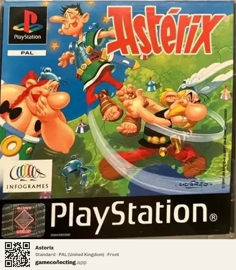Asterix PlayStation, United Kingdom box front