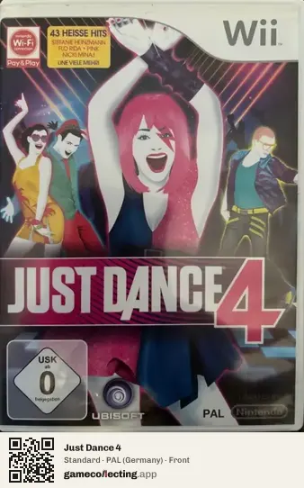 Just Dance 4 Nintendo Wii, Germany box front