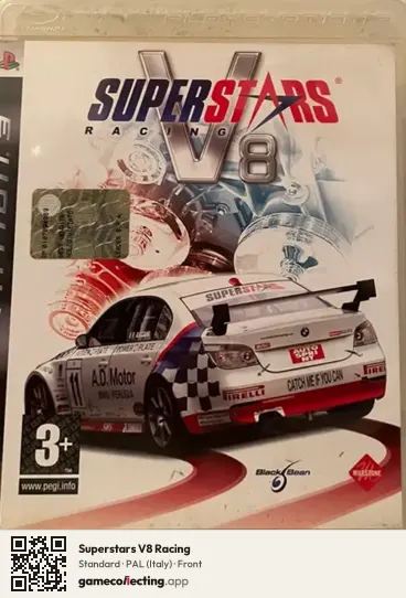 Superstars V8 Racing PlayStation 3, Italy box front
