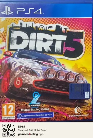 Dirt 5 PlayStation 4, Italy box front