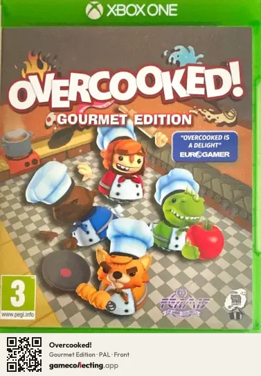 Overcooked! Xbox One, PAL box front