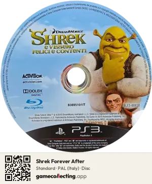 Shrek Forever After PlayStation 3, PAL disc