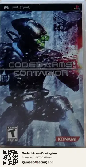 Coded Arms Contagion PlayStation Portable, NTSC box front
