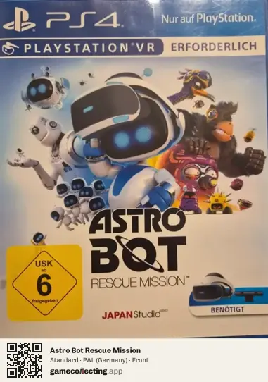 Astro Bot Rescue Mission PlayStation 4, Germany box front