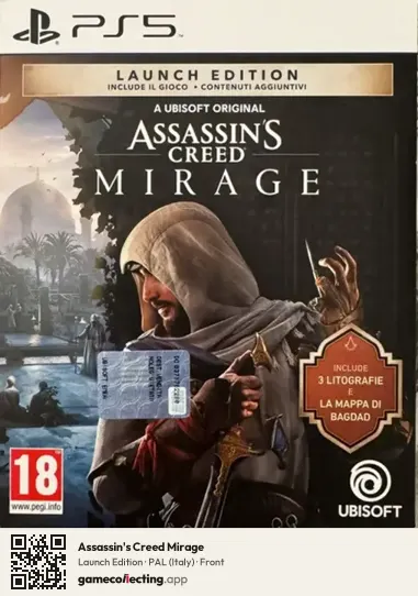 Assassin's Creed Mirage PlayStation 5, Italy box front