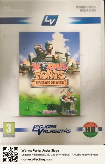 Worms Forts: Under Siege Computer, Hungary box front
