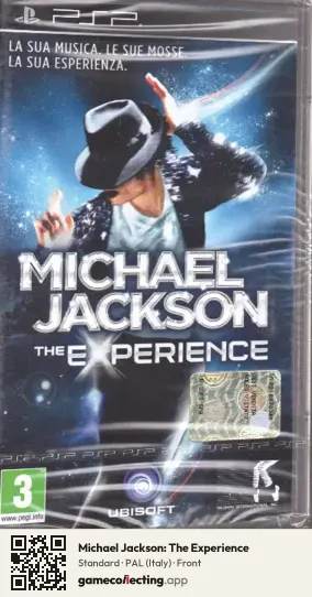 Michael Jackson: The Experience PlayStation Portable, Italy box front