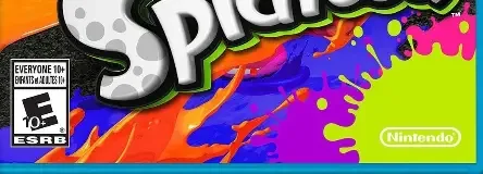 Splatoon, the ESRB box on its front