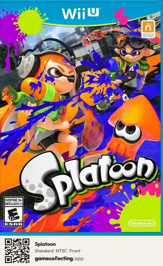 Splatoon Nintendo Wii U, NTSC box front