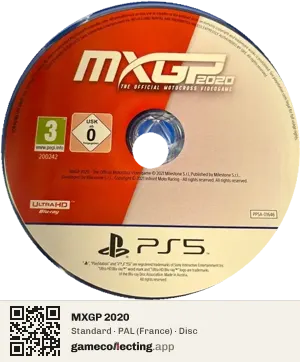 MXGP 2020 PlayStation 5, PAL disc