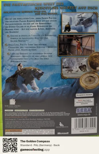 The Golden Compass Xbox 360, Germany box back