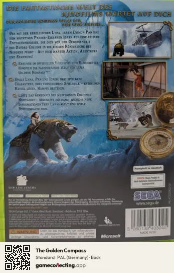 The Golden Compass Xbox 360, Germany box back
