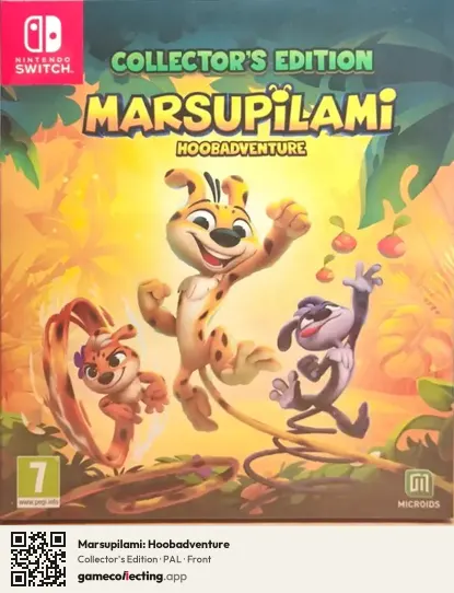 Marsupilami: Hoobadventure Nintendo Switch, PAL box front