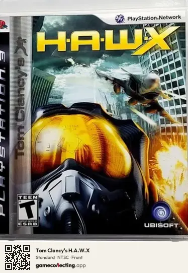 Tom Clancy's H.A.W.X PlayStation 3, NTSC box front