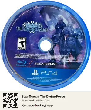 Star Ocean: The Divine Force PlayStation 4, NTSC disc