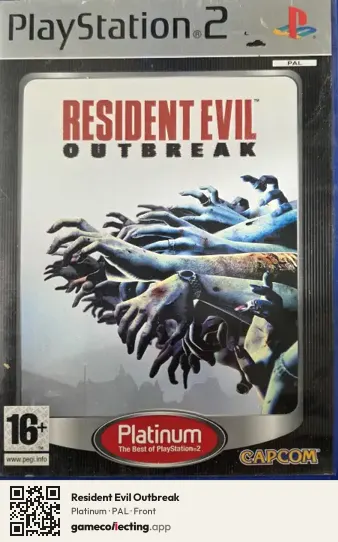 Resident Evil Outbreak PlayStation 2, PAL box front