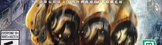 F.I.S.T.: Forged in Shadow Torch, the ESRB box on its front