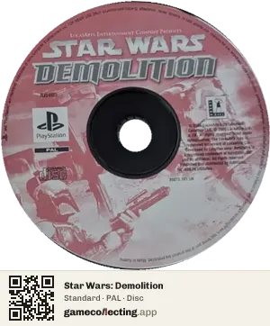 Star Wars: Demolition PlayStation, PAL disc