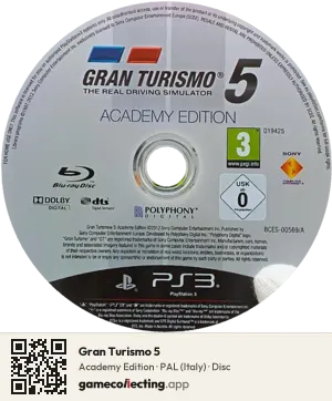 Gran Turismo 5 PlayStation 3, PAL disc
