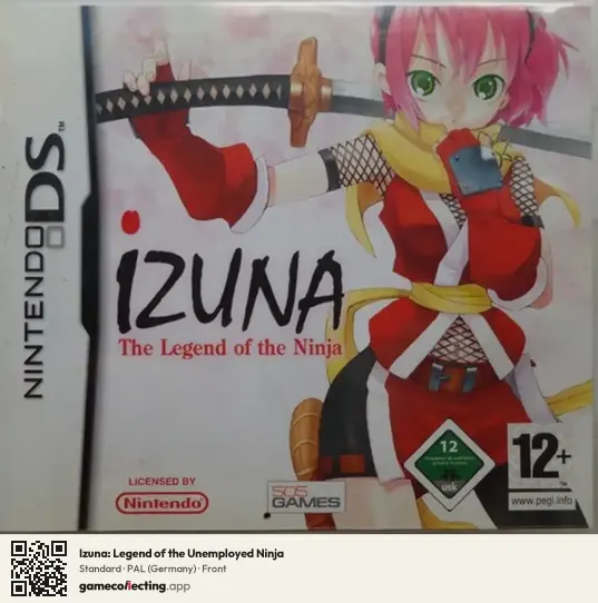Izuna: Legend of the Unemployed Ninja Nintendo DS, Germany box front