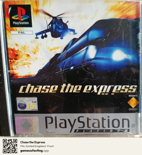 Chase the Express PlayStation, United Kingdom box front