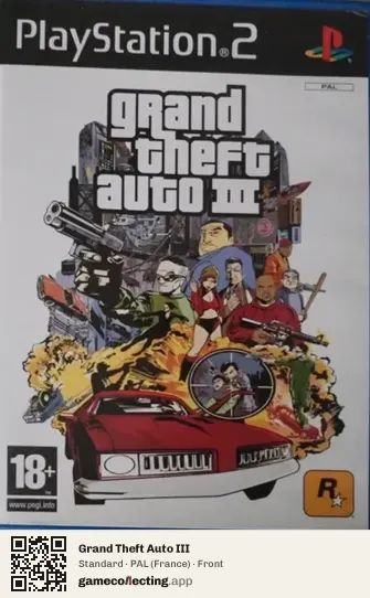 Grand Theft Auto III PlayStation 2, France box front