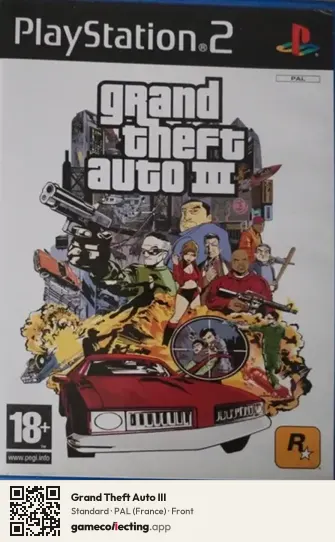 Grand Theft Auto III PlayStation 2, France box front