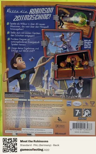 Meet the Robinsons Xbox 360, Germany box back