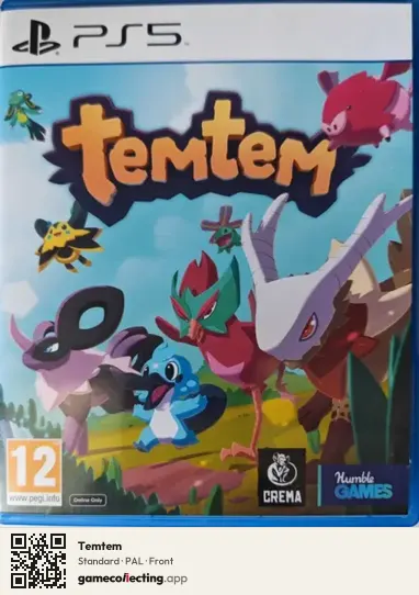 Temtem PlayStation 5, PAL box front
