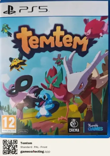 Temtem PlayStation 5, PAL box front