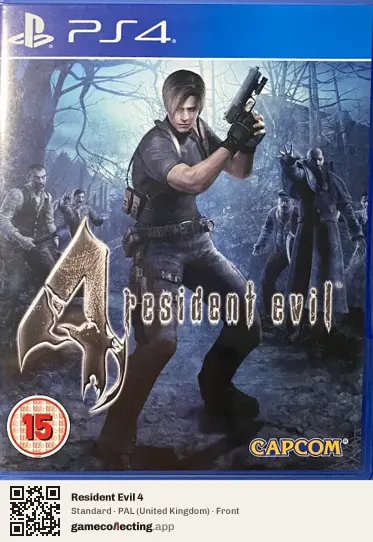 Resident Evil 4 PlayStation 4, United Kingdom box front